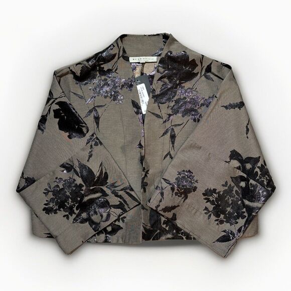 Bryn Walker Lotus Jacket Kimono Style Floral Print – Size XS